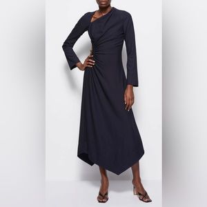 Jonathan Simkhai Christie Gathered Cut-Out Midi Dress